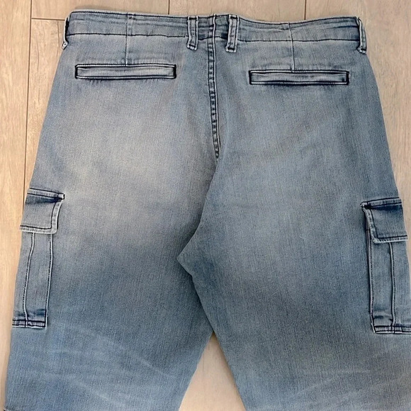 MK  Cargo Vintage Wash Denim Jeans, Size 12 - Picture 7 of 11